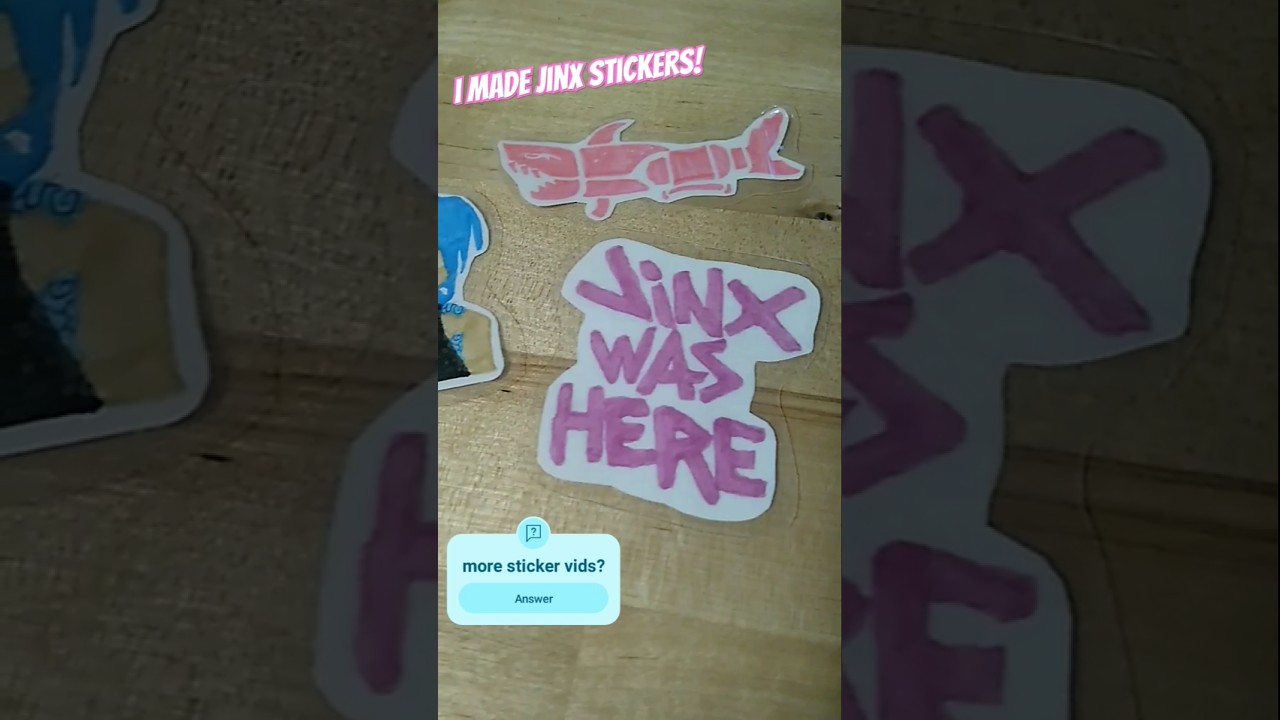 Jinx Stickers made by me | Arcane