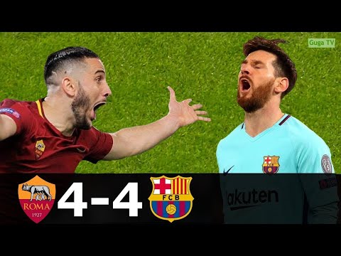 Incredible Roma Comeback - Barcelona vs Roma 4-4- 2017/2018