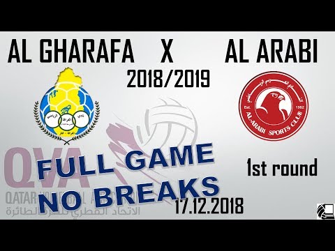 Al Gharafa X Al Arabi 1:3 - Qatar Volleyball League 18/19 - (17.12.2018) NO BREAKS, BACK VIEW