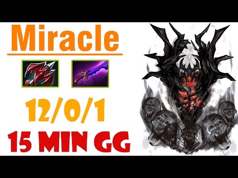 Miracle play 9k mmr 15 MIN GG Shadow Fiend