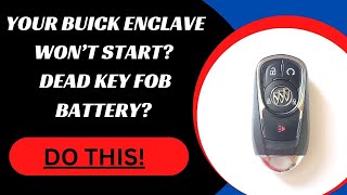 How to Start a Buick Enclave with a Dead Key Fob (2018-2024) #BuickEnclavekeyfob #deadkeyfobBuick