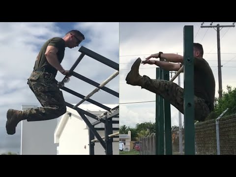 Real us marine  with crazy skill workout
