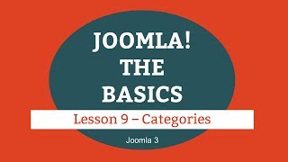 Joomla 3 Tutorial - Lesson 09 - Categories