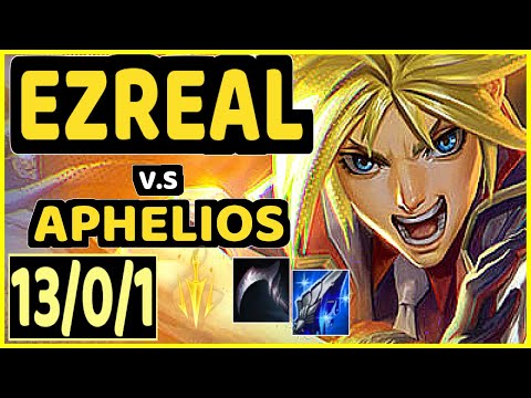 ABLE (EZREAL) vs APHELIOS - 13/0/1 KDA BOTTOM ADC GAMEPLAY - KR Ranked GRANDMASTER