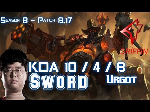 GRF Sword URGOT vs GANGPLANK Top - Patch 8.17 KR Ranked