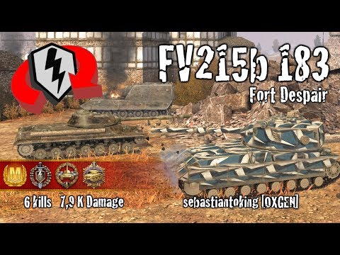 WoT Blitz FV215b 183 -  6 Kills 7,9k Damage Replay