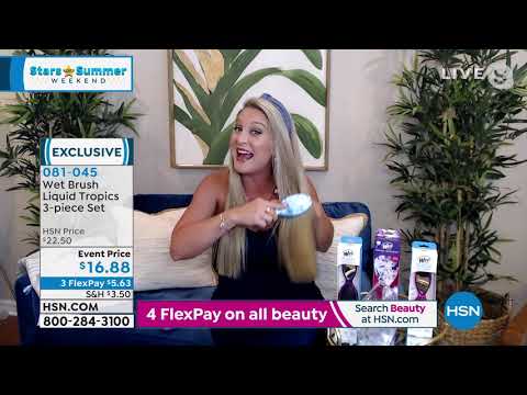 Wet Brush Liquid Tropics Bamboo 3piece Set