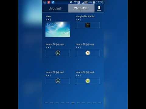 Imam Ali (AS) clock widget Video