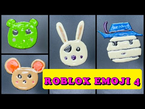 ROBLOX PIGGY JUMSCARES EMOJI Logo PANCAKE ART 4 - Dinopiggy, BUNNY, ZIZZY, Mousy