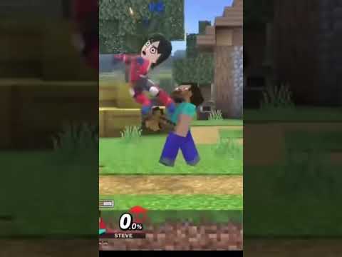 That was a long steve combo #steveminecraft #subscribe #shorts #smashbros#smash #bigbrain#combo#song