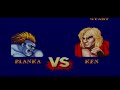 Street Fighter 2 Turbo Hyper Fighting Blanka SUPER NINTENDO Até O Final Playthrough