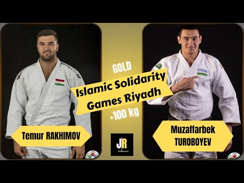 Temur RAKHIMOV VS Muzaffarbek TUROBOYEV Islamic Solidarity Games Riyadh JUDO | GOLD medal +100 kg