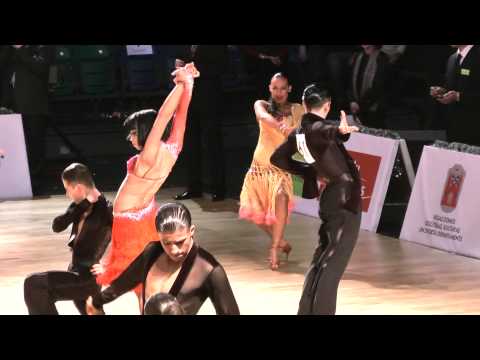 00229 Nikolay Chernov & Evgenia Florinskaya - Pasodoble 1/4 Youth Latin Baltic Grand Prix 2012
