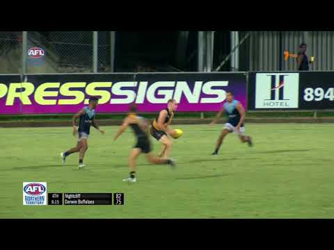 2017/18 NTFL Finals Fever - Kyle Emery Threads the Needle - (Nightcliff Tigers Football Club)