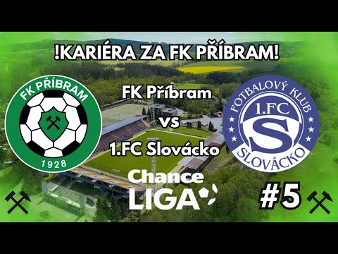 🟢⚫FK Příbram VS 1. FC Slovácko ⚪🔵| Kariéra za FK Příbram #5 | PES 2021 CZ/SK