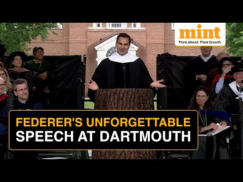 Roger Federer Stuns With Brilliant Speech At Dartmouth Graduation Ceremony | Some Snippets