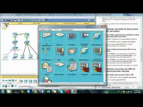 Maira Zambrano-Laboratorio Cisco CCNA_1: 5.2.1.7 Packet Tracer Examine the ARP Table