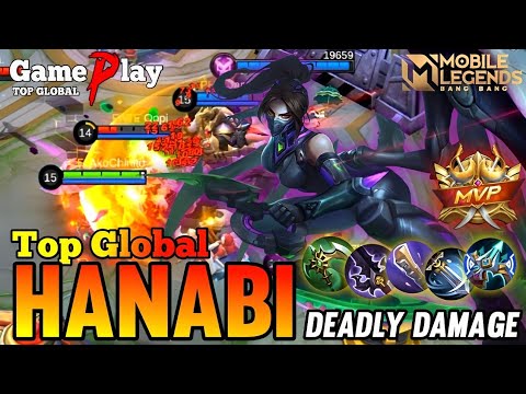 Best Build Hanabi 2023 - Top Global Hanabi Gameplay by [ AkoChinito ]