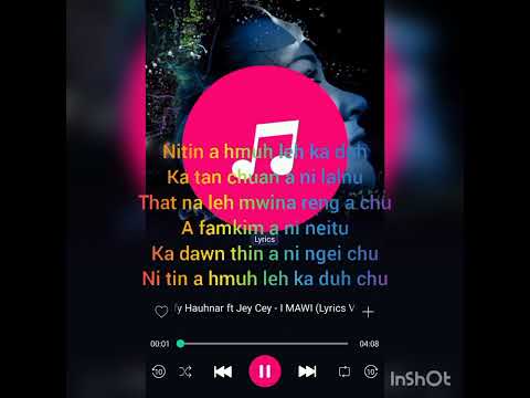 Muffy hauhnar ft Jey cey _I MAWI (lyrics video)