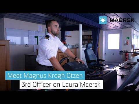 Meet Magnus Krogh Otzen, 3rd Officer onboard Laura Maersk