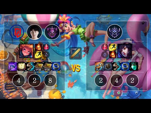 LGD Yuuki Zoe vs Ahri Mid - KR Patch 10.12