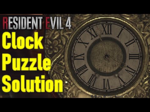 Resident Evil 4 remake clock puzzle solution guide chapter 9