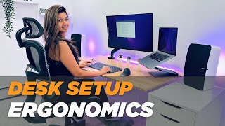 MY DESK ERGONOMIC SETUP || 6 TIPS TO CORRECT YOUR DESK POSTURE IN 2022