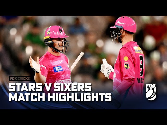 Melbourne Stars vs Sydney Sixers – Match Highlights | 06/01/23 | Fox Cricket