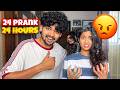 24 Pranks In 24 Hours On My Sister