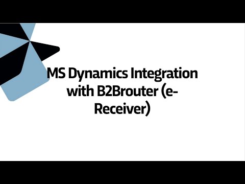 Integrate the electronic invoice receiving with MS Dynamics