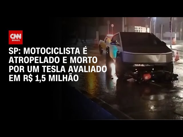 Acidente com Tesla deixa motociclista morto em bairro nobre de SP | CNN NOVO DIA