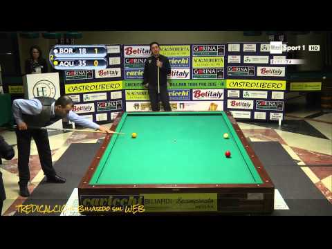 BORRONI vs AQUINO - 4^PROVA BILIARDO  BTP 2016 COSENZA