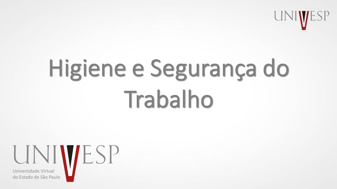 Higiene e Segurança do Trabalho - Aula 01 - Terminologia