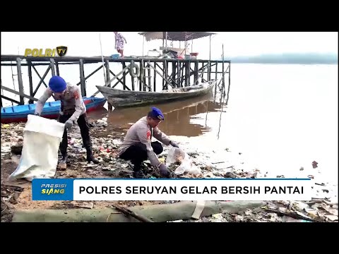 POLRES SERUYAN GELAR BERSIH PANTAI