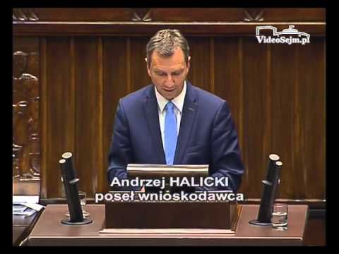 Andrzej Halicki przedstawia kandydaturę Jacka Dibua