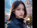 8K Ai 룩북 LOOKBOOK 벚꽃배경 실사