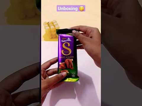 Unboxing Dairy Milk silk roast almond 🤗😋#trending #viral #unboxing #satisfying #diy #sweet #shorts