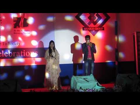 Gagandeep Ratnappa Kurale Bollywood Songs Live Performance In Shaikh Group of Institutions Belagavi