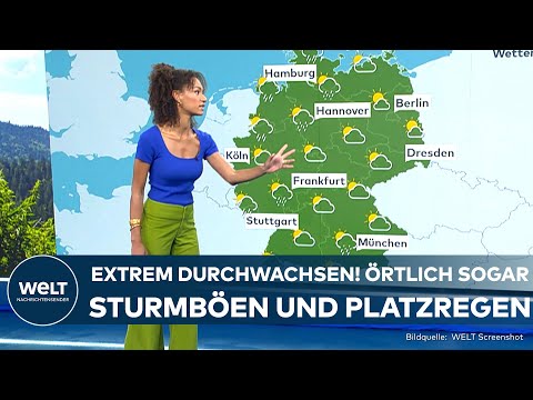WETTER: Gewitterwarnung! Schauer und Sturmböen im Anmarsch | Aber sonnige Aussichten für Donnerstag