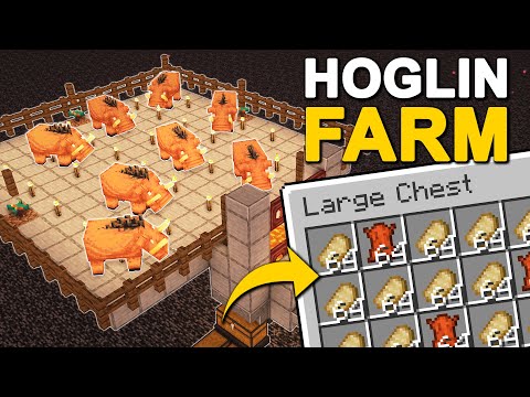 The BEST Hoglin Farm in Minecraft 1.21+ (Tutorial)