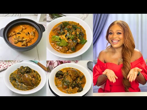 COOK 3 DIFFERENT NIGERIAN SOUPS IN UNDER 7 MINUTES | NIGERIAN SOUPS