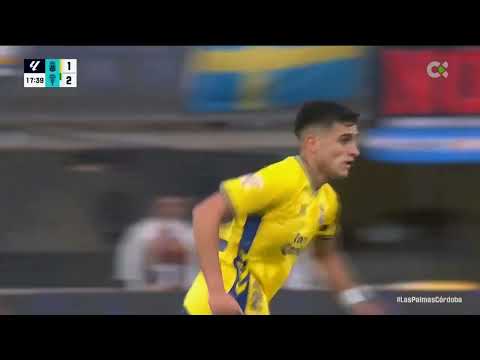 Gol de Ale Garcia en el UD Las Palmas 1 - Cordoba 2 | J23 - 25-26 | Audio: Jesús Alberto