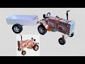 How To Make Tractor With Trolley With Matchbox Diy Matchbox Tractor
