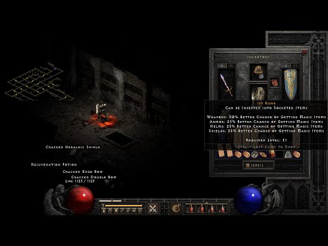 Diablo II: Resurrected - No Commentary - Paladin Zeal - Act 1 Hell - Part 1 (Found my first Ist)
