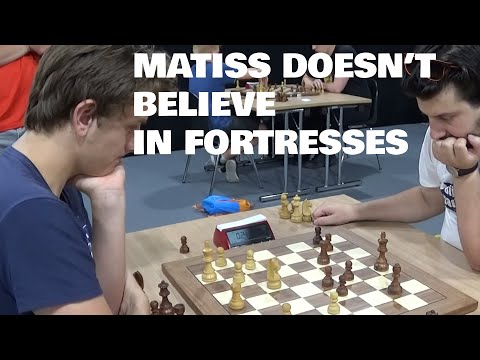 Fortress attempt | GRUTTER Tim - FM Mustaps Matiss | Blitz chess
