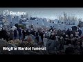 French film icon Brigitte Bardot funeral, fans pay tribute | REUTERS