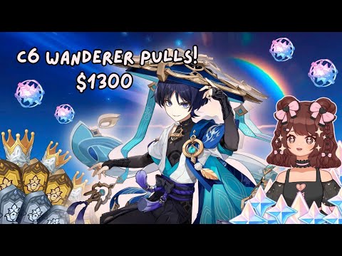 I Spent $1000 To C6 Triple Crown WANDERER! (Genshin Impact)