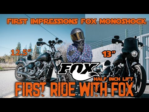 First Ride with Fox M8 Softail 13" Monoshock on Harley Davidson Low Rider S