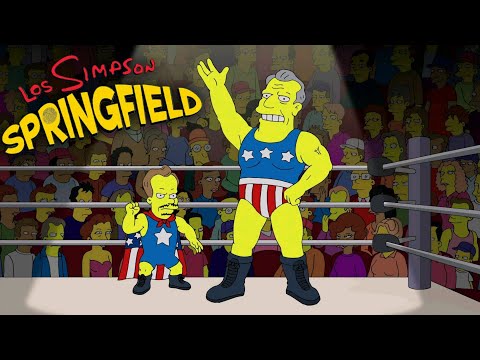 *FIN ACTO 1* Capitán Bandera #5 | Evento: Lucha Libre Simpsons | Simpsons Springfield | Por Nick