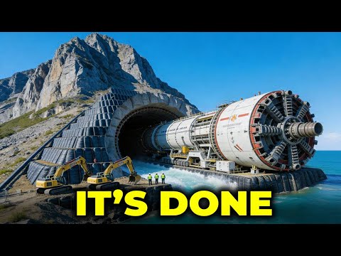 They Carved a Tunnel Through a Mountain and Let the Ocean In — Engineers Said It Was Insane